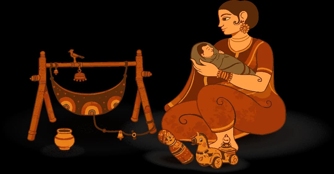 Vedic birth chart showing planetary positions and astrological houses